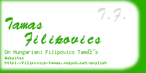 tamas filipovics business card